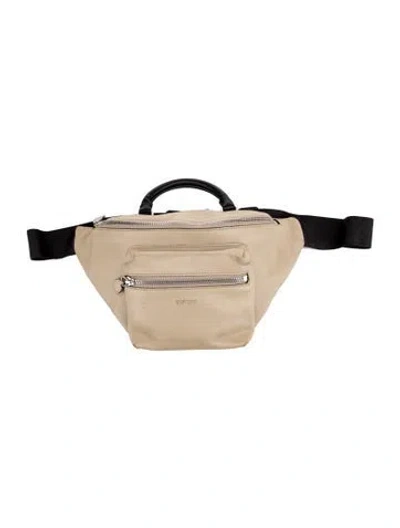 Pre-owned D'heygere Leather Belt Bag In Neutral