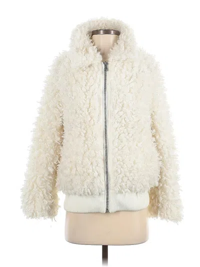 Pre-owned Dhruv Kapoor Faux Fur Jacket In White