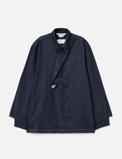 Dhruv Kapoor Single Lapel Shirt In Blue