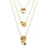 Dhwani Bansal Afefe Layered Necklace In Gold Plated