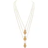 Dhwani Bansal Amphora Layered Necklace In Gold