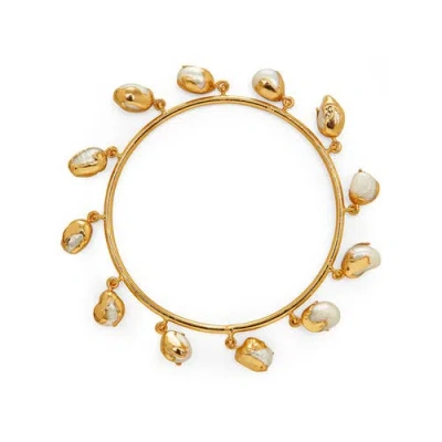 Dhwani Bansal Asara Bangle In Gold Plated