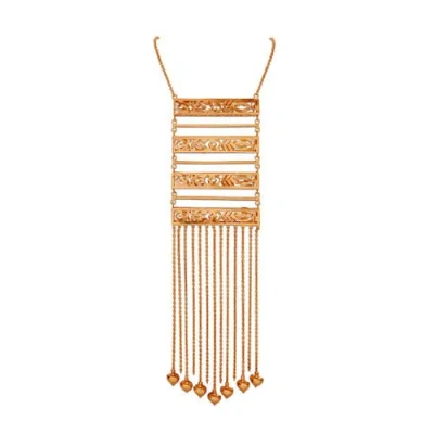 Dhwani Bansal Inaayat Necklace In Antique Gold Plated