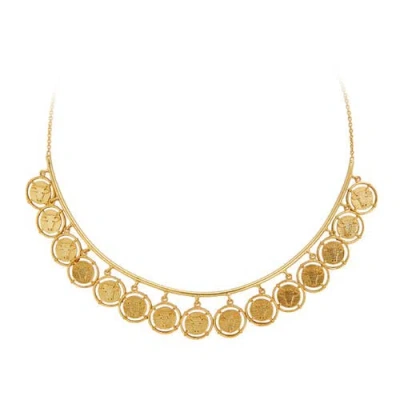 Dhwani Bansal Inka Collar In Gold Plated