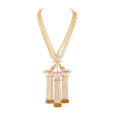 Dhwani Bansal Iseu Necklace In Gold Plated