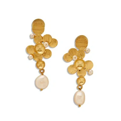 Dhwani Bansal Iska Earrings In Gold Plated