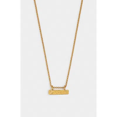 Dhwani Bansal Luna Necklace In Orange