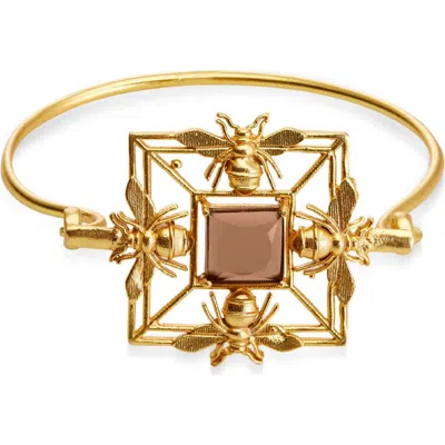 Dhwani Bansal Mori Single Band In Gold Plated