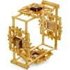 Dhwani Bansal Mori Square Cuff In Gold Plated