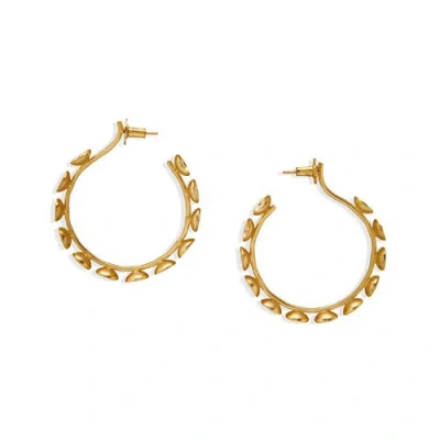 Dhwani Bansal Vitr Hoops In Gold Plated