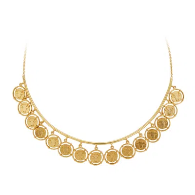 Dhwani Bansal Women's Adjustable Gold Inka Collar Necklace