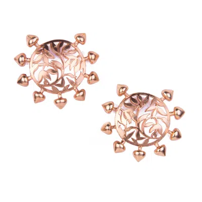 Dhwani Bansal Women's Antique Gold Enaaz Studs
