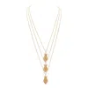 Dhwani Bansal Amphora Layered Necklace In Gold