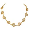 Dhwani Bansal Women's Gold / Green / White Terra Choker With Enamel - Gold