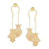 Dhwani Bansal Hamsa Earrings In Gold