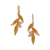 Dhwani Bansal Women's Gold Haya Earrings With Baroque Pearls In Gold