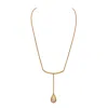 Dhwani Bansal Women's Gold Ona Pendant With Baroque Pearls In Gold