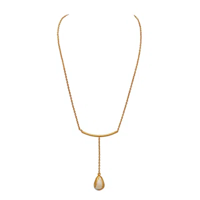 Dhwani Bansal Women's Gold Ona Pendant With Baroque Pearls