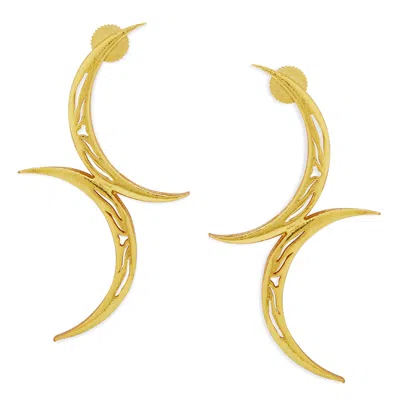 Dhwani Bansal Women's Gold Tila Earrings