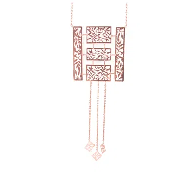 Dhwani Bansal Women's Rose Gold Gold Raqs Pendant With Filigree