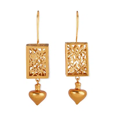 Dhwani Bansal Women's Rose Gold Gold Vasl Drop Earrings