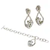 Dhwani Bansal Women's Silver / Blue / Green Silver And Enamel Laza Earrings And Bracelet Gift Set