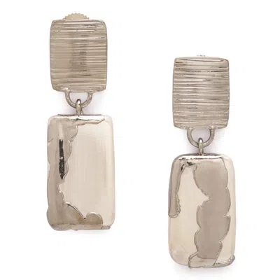 Dhwani Bansal Women's Silver Zuri Drop Earrings With Baroque Pearls In Gold