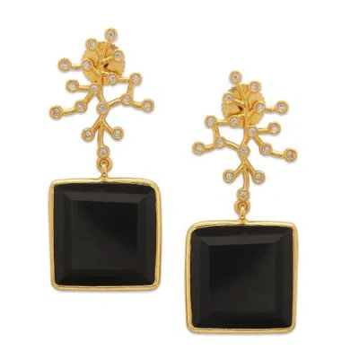 Dhwani Bhansal Blanco Earrings In Gold Plated