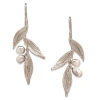Dhwani Bhansal Haya Earrings In White Rhodium Plated