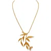 Dhwani Bhansal Haya Pendant In Gold Plated