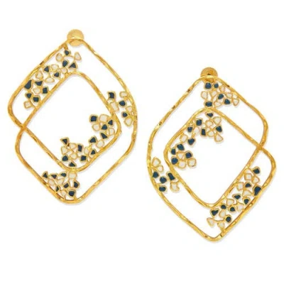 Dhwani Bhansal Laza Hoop Earrings In Gold