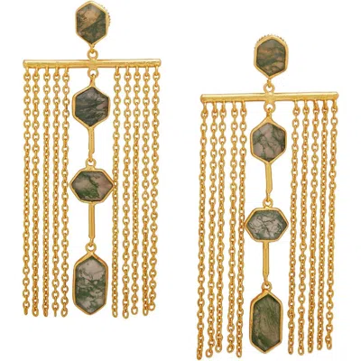 Dhwani Bhansal Zelena Chandeliers In Gold Plated