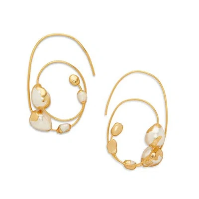 Dhwani Bhansal Zuri Hoops In Gold Plated