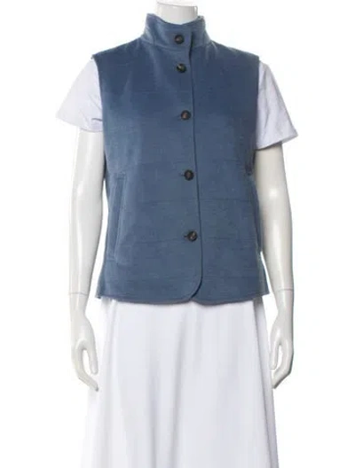 Pre-owned Di Bello Virgin Wool Vest In Blue
