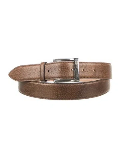 Pre-owned Di Bianco Leather Belt In Brown