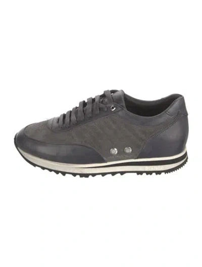 Pre-owned Di Bianco Suede Sneakers In Gray