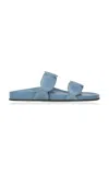 Di Gaïa Mia Leather Sandals In Blue