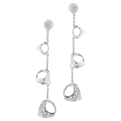 Pre-owned Di Modolo Triadra Diamond Dangle Earrings In Multi