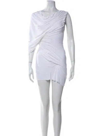 Pre-owned Di Petsa Cowl Neck Jumpsuit W/ Tags In White