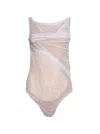 Di Petsa Wetlook Draped Swimsuit