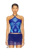 Di Petsa Flora Halter Top