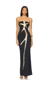 Di Petsa Healing Of A Broken Heart Lycra Dress In Black
