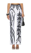 Di Petsa Iris Lycra Long Trouser In White