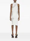 Di Petsa Wet Dreams Text-print Recycled-polyester Blend Mini Dress In White