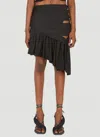 Di Petsa Oracle Cut-out Mini Skirt In Black