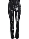 Di Petsa Venus Straight-leg Mid-rise Recycled-polyester Blend Trousers In Black