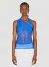 Di Petsa Sweet Nectar One Shoulder Top In Blue