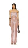 Di Petsa Tan Lines Mesh Dress In Nude