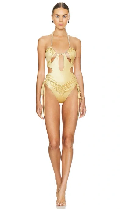 Di Petsa Temptress Swimsuit In Gold