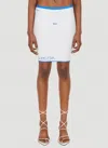 Di Petsa Wet Script Skirt In White
